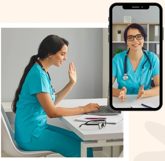 Doctor consultation illustration